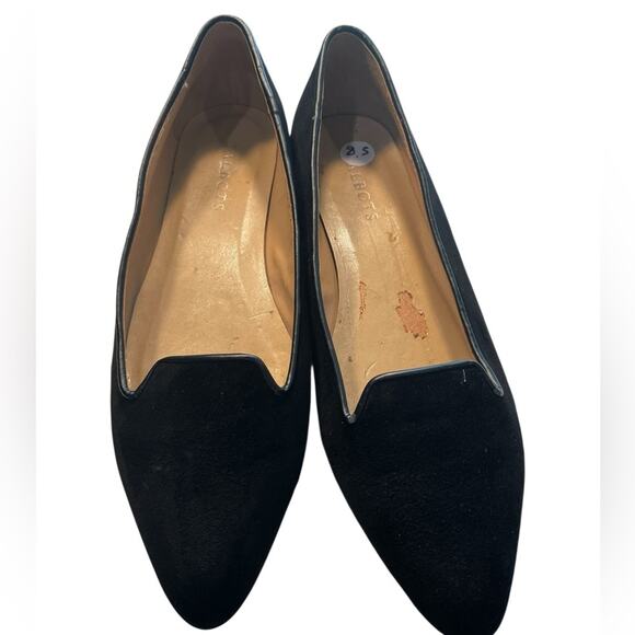 TALBOTS Suede Shoes – Black Flats, Preppy Office Style, Sz 8.5 - Picture 6 of 6